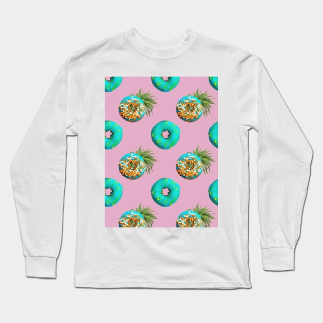 Island Donuts Long Sleeve T-Shirt by JetQuasar